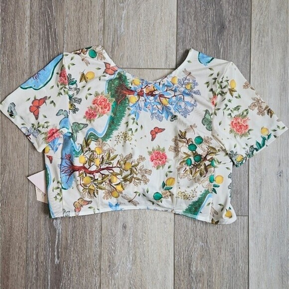 We Are HAH All Tied Up Reversible Top Coverup Swim XS Free People Revolve New - Picture 5 of 6